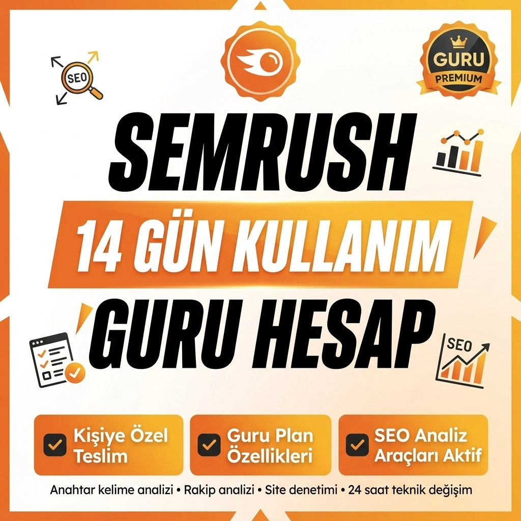 Semrush Guru Premium Hesap | 14 Gün Aktif Kullanım